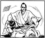 Ogami yllättää shogunin käskyntuojat